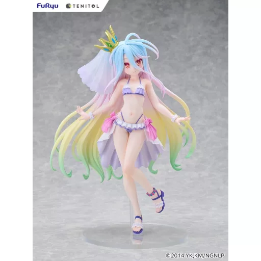 No Game No Life Tenitol Tall PVC Figure Shiro swimwear dress Ver. 29 cm