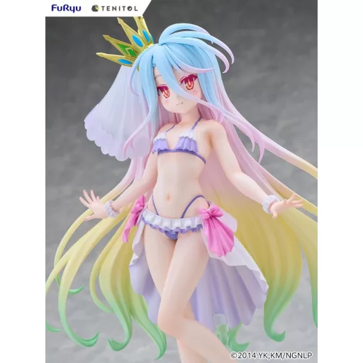 No Game No Life Tenitol Tall PVC Figure Shiro swimwear dress Ver. 29 cm