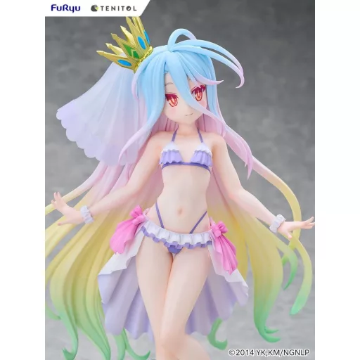 No Game No Life Tenitol Tall PVC Figure Shiro swimwear dress Ver. 29 cm