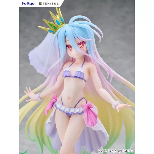No Game No Life Tenitol Tall PVC Figure Shiro swimwear dress Ver. 29 cm