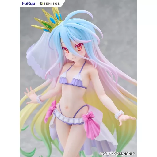 No Game No Life Tenitol Tall PVC Figure Shiro swimwear dress Ver. 29 cm