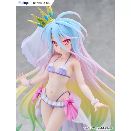 No Game No Life Tenitol Tall PVC Figure Shiro swimwear dress Ver. 29 cm