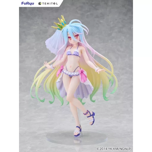 No Game No Life Tenitol Tall PVC Figure Shiro swimwear dress Ver. 29 cm