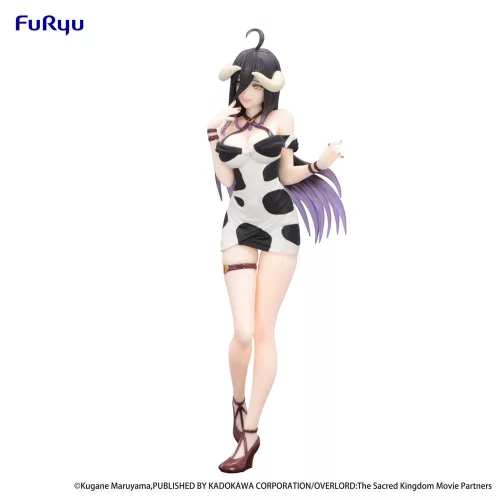 Overlord Trio-Try-iT PVC Szobor Albedo Mini Dress Cow Pattern Ver. 21 cm