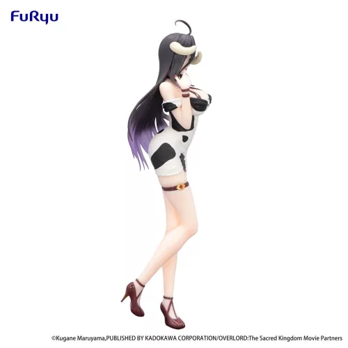 Overlord Trio-Try-iT PVC Szobor Albedo Mini Dress Cow Pattern Ver. 21 cm