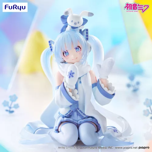 Hatsune Miku Noodle Stopper PVC Szobor Snow Miku Sky Town 10th Ver. 15 cm