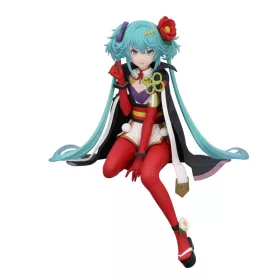   Hatsune Miku Noodle Stopper PVC Statue Flower Fairy Camellia 15 cm