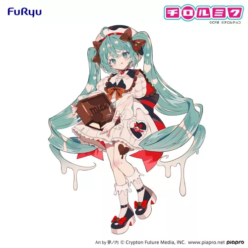 Hatsune Miku x Tirol Choco Trio-Try-iT PVC Statue Hatsune Miku Milk Ver. 18 cm