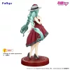 Hatsune Miku Trio-Try-iT PVC Szobor Hatsune Miku Outing Dress Red Color Ver. 19 cm