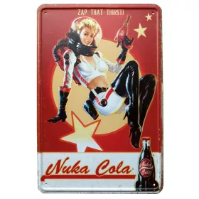 Fallout Metal Sign Nuka Cola Girl