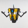 Borderlands Póló Claptrap Pixel Art