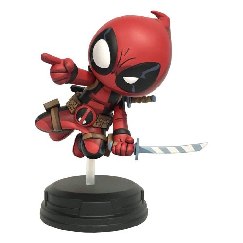 Marvel Animated Szobor Deadpool (Jumping) 18 cm