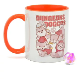 Glassstaff Gift Set Mug & Dice D20 Dungeons & Doggos