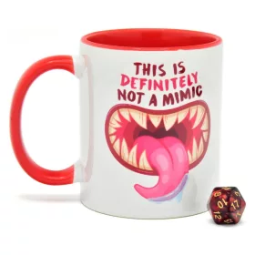 Glassstaff Gift Set Mug & Dice D20 Not a Mimic