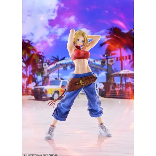 Fighting Girls Collection The King of Fighters XV PVC Figure 1/7 Blue Mary AmiAmi Limited Edition 26 cm