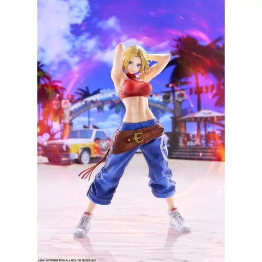 Fighting Girls Collection The King of Fighters XV PVC Figure 1/7 Blue Mary AmiAmi Limited Edition 26 cm
