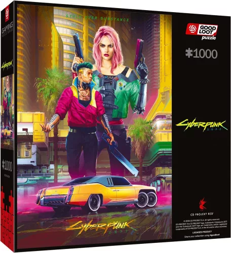 Cyberpunk 2077 Puzzle Kitsch Style (1000 pieces)