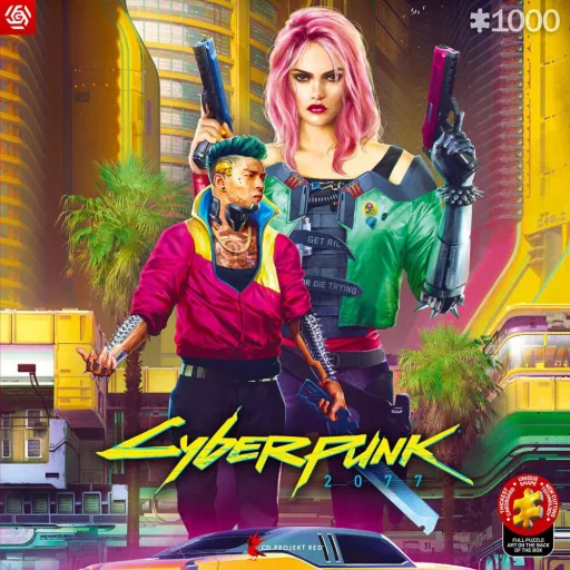 Cyberpunk 2077 Puzzle Kitsch Style (1000 pieces)