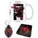 Marvel Bögre, Coaster and Keychain Set Spider-Man Miles Morales Web Glitch