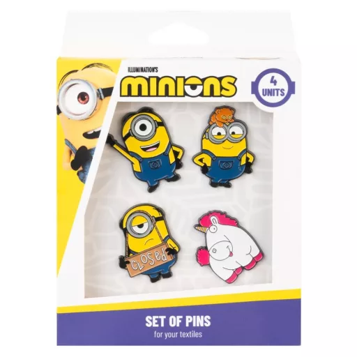 Minions Pin Badges Set of 4