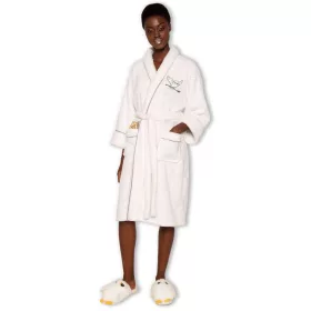 Harry Potter Ladies Fleece Bathrobe Hedwig