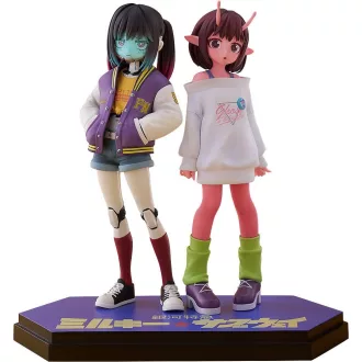   Milky Subway The Galactic Limited Express Pop Up Parade PVC Figur Chiharu & Makina 15 cm