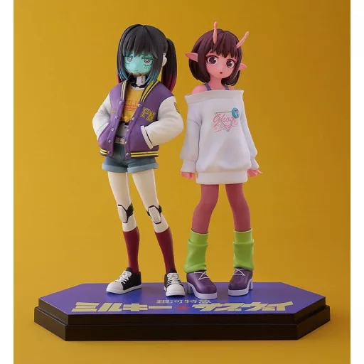 Milky Subway The Galactic Limited Express Pop Up Parade PVC Figur Chiharu & Makina 15 cm