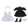 Original Character for Nendoroid Doll Figures Outfit Set: Maid Outfit Long (Black)