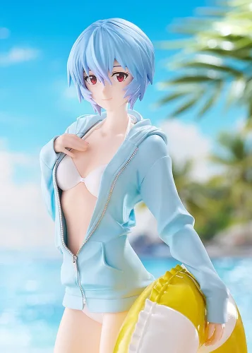 Rebuild of Evangelion Pop Up Parade L PVC Szobor Beach Queens: Rei Ayanami 22 cm