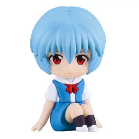   Rebuild of Evangelion Rubber Mascot Nendroid Plus Mini Figure Rei Ayanami 8 cm