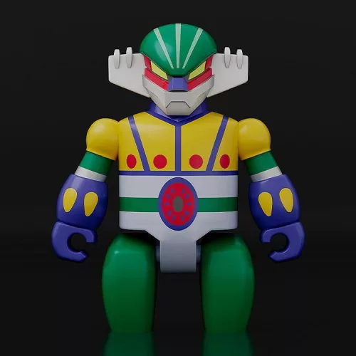 Steel Jeeg Brickroid Action Figures 2-Pack Steel Jeeg: Pantheroid Set 5 cm