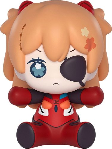 Neon Genesis Evangelion: Rebuild of Evangelion Huggy Good Smile Chibi Figura Asuka Shikinami Langley: Eye Patch Ver. 7 cm