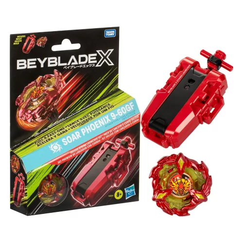 Beyblade X Soar Phoenix Deluxe String Launcher Set