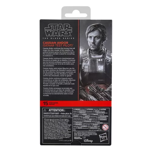 Star Wars: Andor Black Series Action Figure Cassian Andor (Sienar Test Pilot) 15 cm