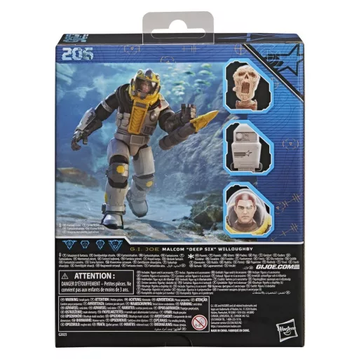 G.I. Joe Classified Series Deluxe Action Figure #206 Malcom Deep Six" Willoughby 15 cm"