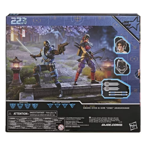 G.I. Joe Classified Series Action Figure 2-Pack Snake Eyes & Kim Jinx" Arashikage 15 cm"