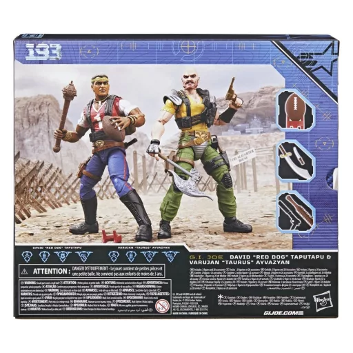 G.I. Joe Classified Series Action Figure 2-Pack #193 David Red Dog" Taputapu & Varujan "Taurus" Ayvazyan 15 cm"