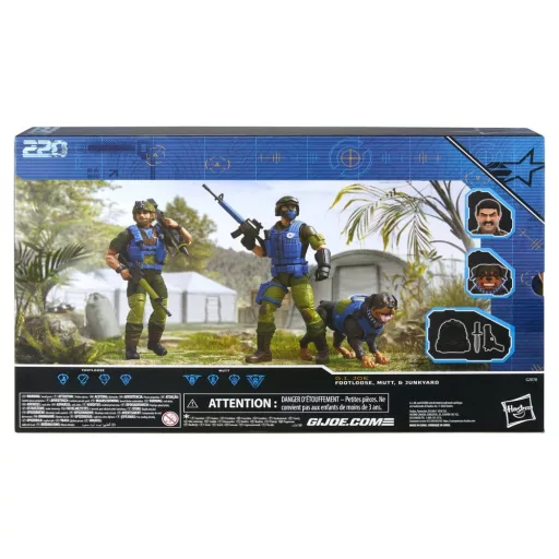 G.I. Joe Classified Series Action Figure 3-Pack #220 Mad Marauders: Footloose & Mutt & Junkyard 15 cm