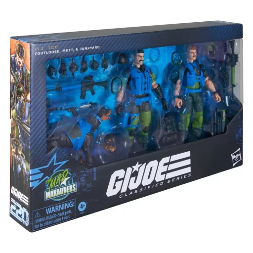 G.I. Joe Classified Series Action Figure 3-Pack #220 Mad Marauders: Footloose & Mutt & Junkyard 15 cm
