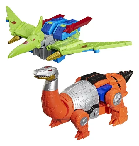 Transformers Age of the Primes Leader Class Action Figure 2-Pack G2 G2 Dinobot Swoop & G2 Dinobot Sludge 19 cm