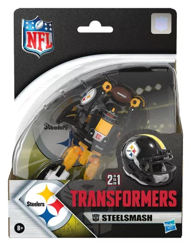 Transformers x NFL Action Figure Pittsburgh Steelers: Steelsmash 14 cm