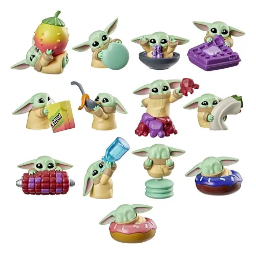 Star Wars Mini Figures 4 cm Grogu Snack Attack Series 1 Blind Box Display (24)