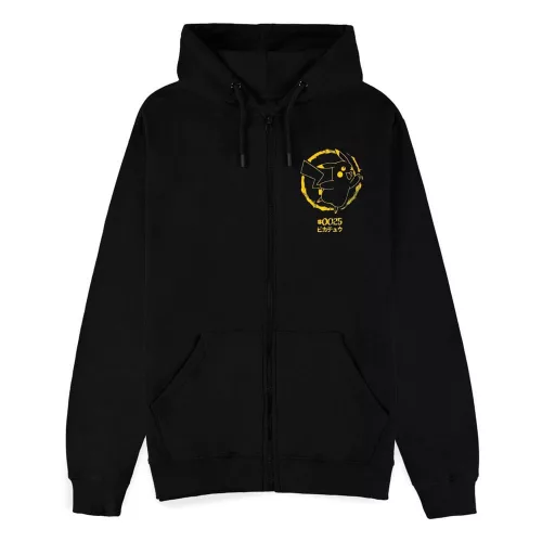 Pokémon Zipper Hoodie Pikachu Thunderstrike Size M