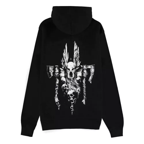 Diablo IV Zipper Hoodie Sweater Barbarian Sigil Size L