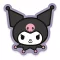 Sanrio Párna Kuromi Face 36 cm