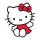 Sanrio Párna Hello Kitty Red Dress 36 cm