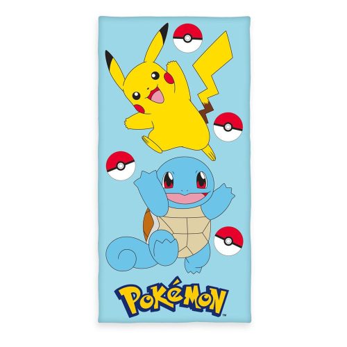Pokemon Törölköző Velour Pikachu & Squirtle 75 x 150 cm