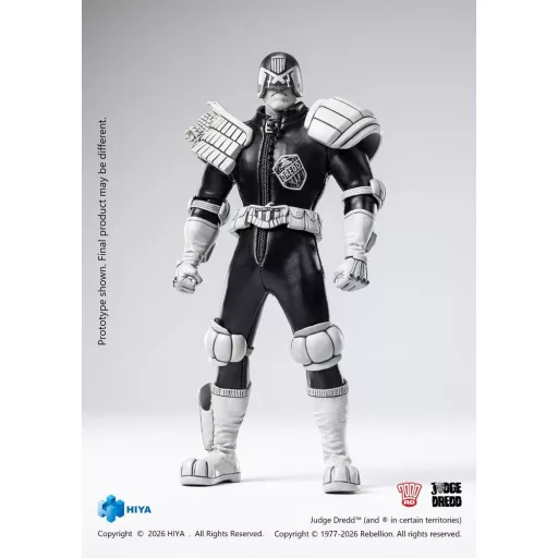 Judge Dredd Exquisite Super Action Figure 1/12 Judge Dredd Black & White Ver. 15 cm