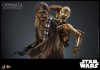 Star Wars Episode V Movie Masterpiece Figura 1/6 Chewbacca with Disassembled C-3PO 36 cm