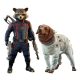 Guardians of the Galaxy Vol. 3 Movie Masterpiece Action Figuren 1/6 Rocket & Cosmo 16 cm